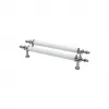 İbico-918 ( Orta & 13cm ) ( Krom & Beyaz ) Boru Kulp*10x5