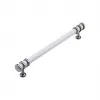 İbico-954 ( 16cm ) ( Yüzük Krom & Kulp Beyaz ) Boru Çekmece Kulp*10x5