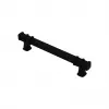 İbico-962 ( 12.8cm ) ( Yüzük Siyah & Kulp Siyah ) ( Kare ) Çekmece Kulp*10x5