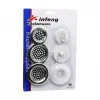 İnfeng Kitchenware Yakut-12566 (6pcs) Lavabo Süzgeç& Tıpa Seti (3ad-metal-1ad-pls.süzgeç & 2ad-pls.tıpa )*96