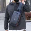 Şifreli Kilitli Usb Girişli Göğüs Omuz Çantası Body Bag