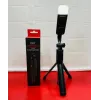 Universal Q07 6 Inç Halka Işık Taşınabilir Bluetooth Selfie Stick Tripod
