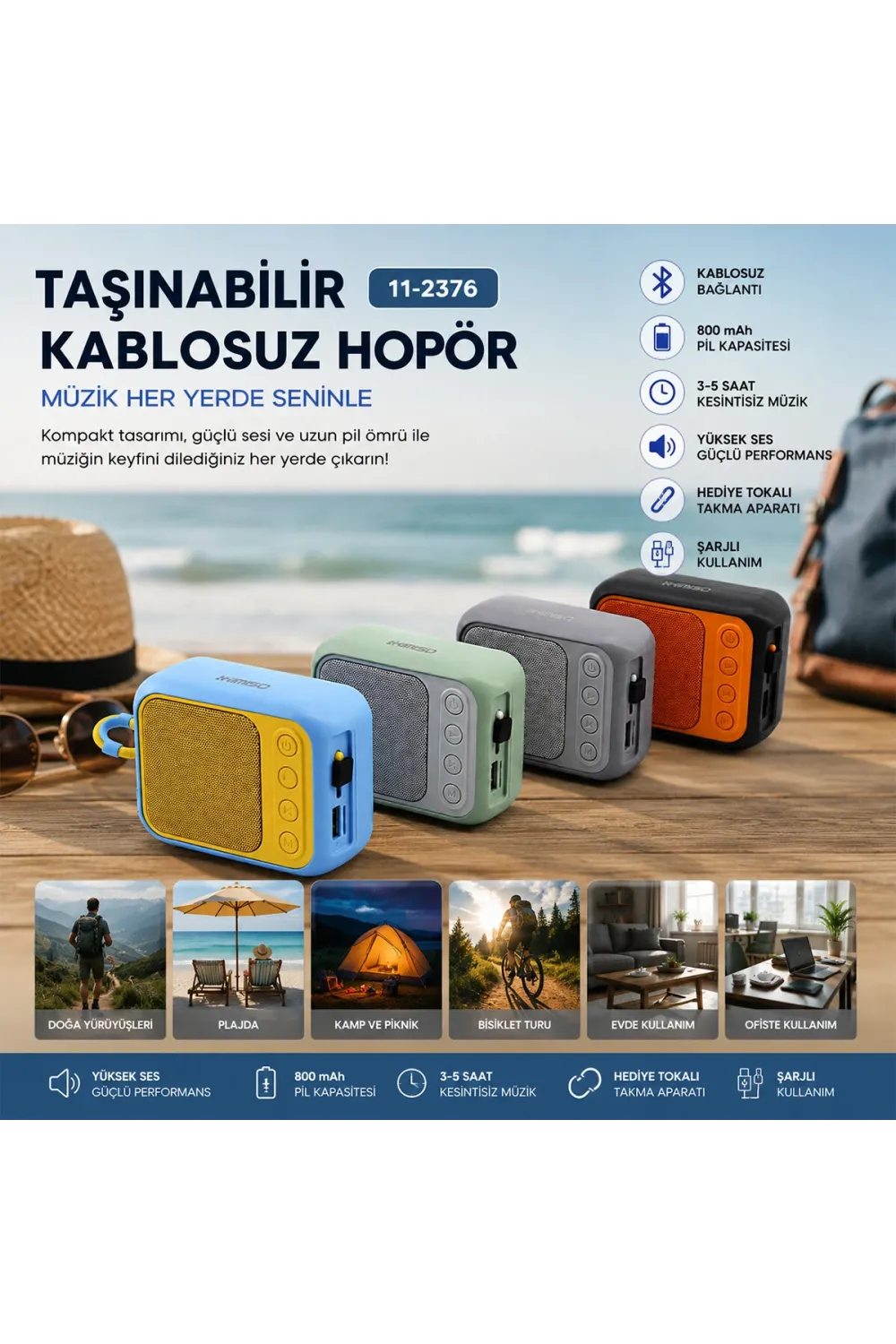 Egonex Kımısop Kms-312c Platoon Pl-4692 Bluetooth Wireless ( Mini ) Hoparlör Speaker Renkli ( Type-c Şarjlı ) ( 5w ) ( Mikrofon & Kart Girişi)*100