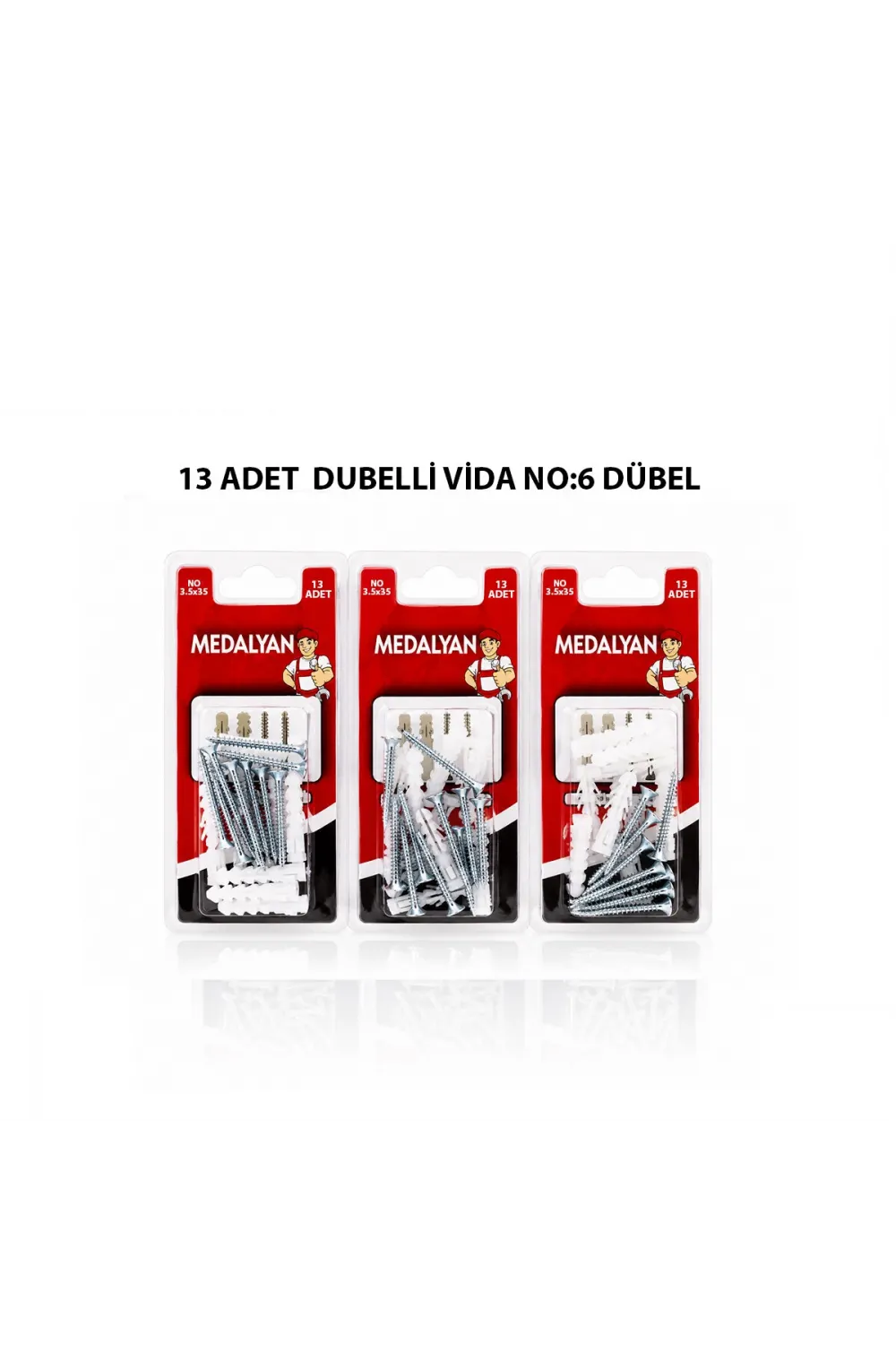 Egonex Medalyan Dl-32 ( 3.5x35 ) ( 13pcs ) Dübelli Vida*12x12