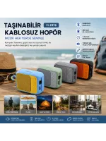 Egonex Kımısop Kms-312c Platoon Pl-4692 Bluetooth Wireless ( Mini ) Hoparlör Speaker Renkli ( Type-c Şarjlı ) ( 5w ) ( Mikrofon & Kart Girişi)*100
