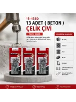 Egonex Medalyan Dl-23 ( 4x60 ) ( 13pcs ) ( Beton ) Çelik Çivi ( 18pcs )*12x12