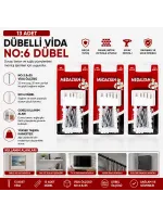 Egonex Medalyan Dl-32 ( 3.5x35 ) ( 13pcs ) Dübelli Vida*12x12