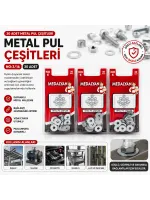 Egonex Medalyan Dl-42 ( 3/16 ) Metal Pul ( 30pcs )*12x12