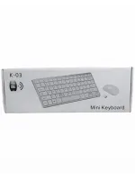 Platoon Pl-395 K-03 Mini Beyaz Wıreless Kablosuz Klavye Mouse Set*30