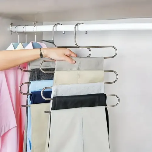 5 Katlı Pantolon Eşarp Askısı Metal Egonex