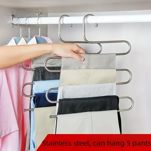 5 Katlı Pantolon Eşarp Askısı Metal Egonex