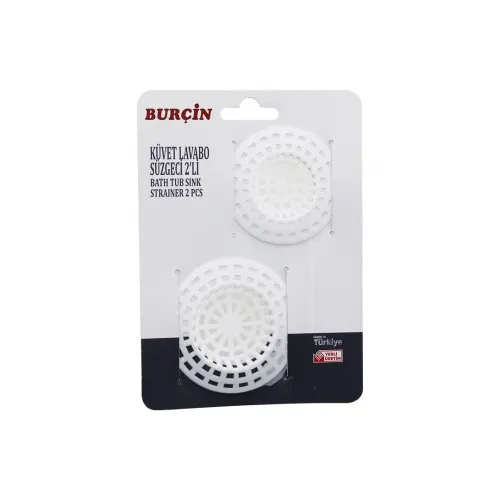 Burçin ( 2pcs ) Plastik Küvet Lavabo ( Süzgeç )*30x10