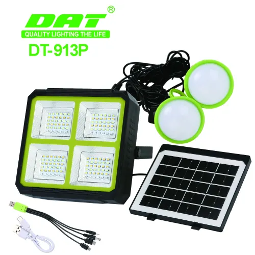 DAT Güneş Enerjili Aydınlatma Sistemi 5 Farklı Işık Modu Kamp lambası 100W