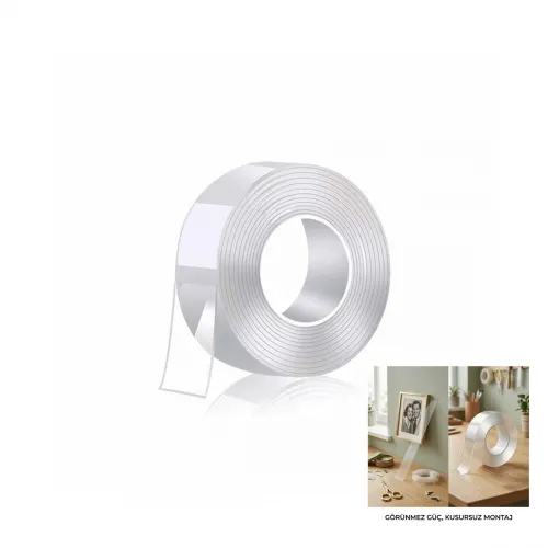 Dmax Dmx-4621 ( 30mmx2mt ) ( Nano Bant ) Şeffaf Çift Taraflı*288