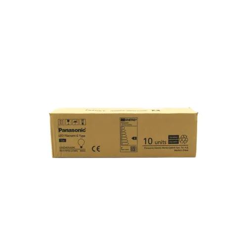 Egonex PANASONİC (LDGCH-07-LH-2RC) (G95) (WARM WHİTE & SARI IŞIK) (7W=60W) (E27) (LED FİLAMENT & RUSTİK AMPUL) LAMBA (806LM)(2700K)(15000H)*10=K