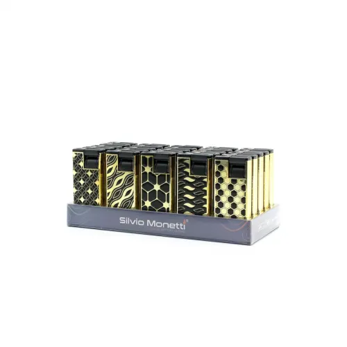 Egonex Silvio Monetti Sm-222p ( H ) ( Zigzag Desen ) ( Rüzgar ) Pürmüz Çakmak*25x20
