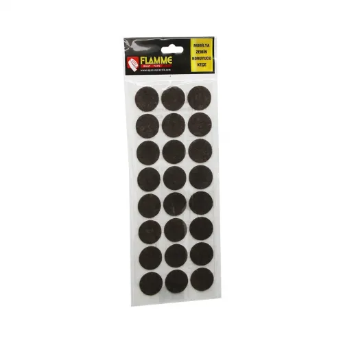 Flamme ( 29mm ) ( Yuvarlak ) Yapışkan Keçe*25x36