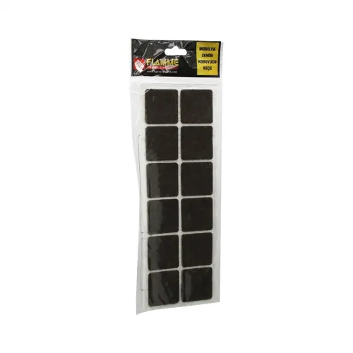 Flamme 38mmx38mm Kare Yapışkan Keçe*25x36