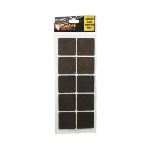 Flamme ( 45mmx45mm ) ( Kare ) Yapışkan Keçe*25x36