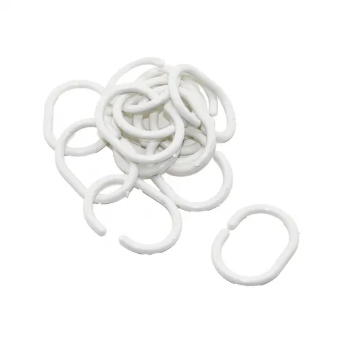 İbico ( 15 Pcs ) Banyo Perde Düğme Halkası*10x25