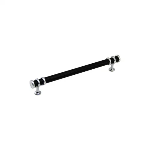 İbico-948 ( 12.8cm ) ( Yüzük Krom & Kulp Siyah ) Boru Çekmece Kulp*10x5