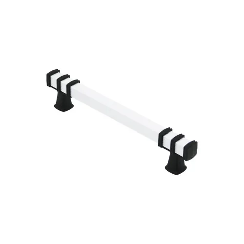 İbico-963 ( 12.8cm ) ( Yüzük Siyah & Kulp Beyaz ) ( Kare ) Çekmece Kulp*10x5