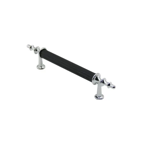İbico-974 ( 9.6cm ) ( Krom & Siyah ) Boru Kulp*10x5