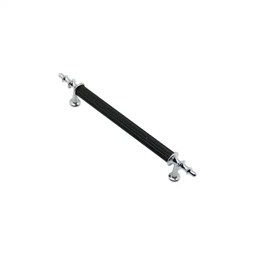 İbico-976 ( 12.8cm ) ( Siyah & Krom ) Boru Kulp*10x5