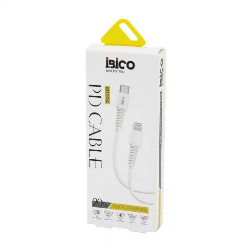 İbico İb-1004 ( Type-c To=( İphone ) ( Kablo ) ( 20w ) ( Hızlı ) Telefon Şarj & Data Kablosu=1mt ( 3400ma )*10x1