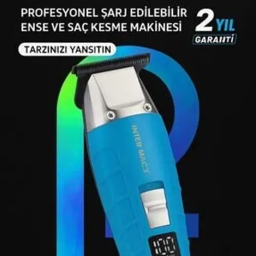 İnter Mac3 İnter Mac3 Profesyonel Şarj Edilebilir Ense Ve Saç Kesme Makinesi