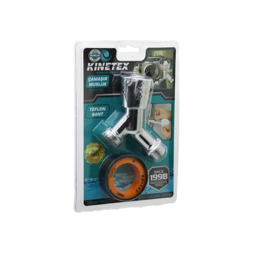 Kınetex Ktx-2754 ( 2pcs ) Çamaşır Musluk & Teflon Bant*100