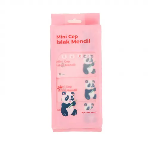 Mini Cep Islak Mendil Günlük Pratik 8li Paket