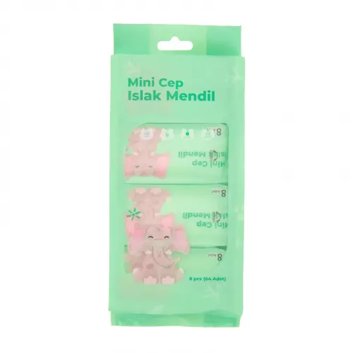 Mini Cep Islak Mendil Günlük Pratik 8li Paket