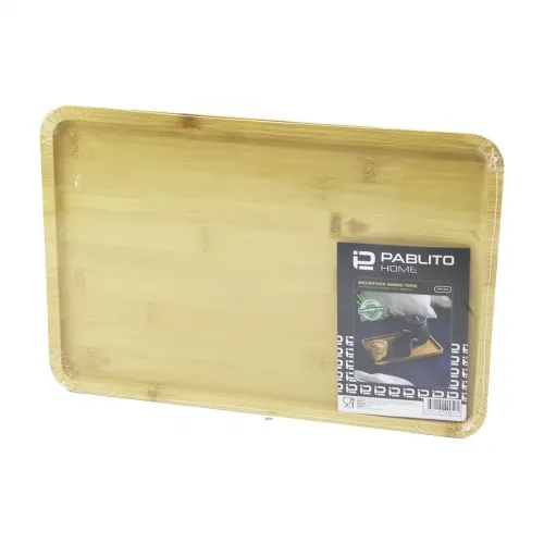 Pablıto Home Pbt-021 ( Dikdörtgen=24x36cm ) Ahşap Bambu Sunum Tepsi*24