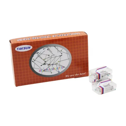 Taksun-#01 ( Renkli Toplu ) ( 50pcs ) Başörtü İğnesi ( Mini=25mm ) ( Pls.kutulu )*20x72