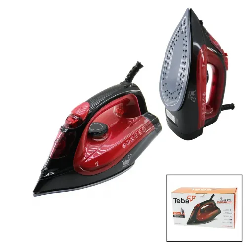 Teba Buharlı Ütü ( 2200w ) ( Seramik Taban ) ( Şok Buhar=180gr & Sürekli Buhar=40gr )*8
