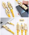 Platoon Pl-8631 4in1 Hızlı Şarj Ve Data Kablosu Type-c / Lightning / Micro Usb