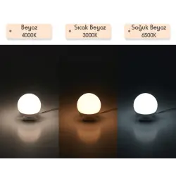 Ayna Üstü Led Makyaj Aydınlatma Işığı Parlaklık Ayarlı 4lü