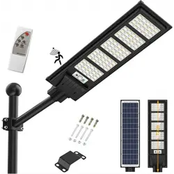 Egonex 180w Solar Kumandalı Sokak Armatürü 6500k (beyaz)