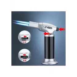 Egonex Çift Torch Doldurulabilir Jet Alev Pürmüz Çakmak AT-800