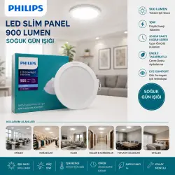 Egonex Phılıps ( 10w ) ( Sıva Altı ) ( Yuvarlak ) Led Slim Panel ( 9000lumen ) ( 20.000 Saat Ömür )*20