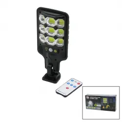 Hi Sheen Solar Inductıon Hs-8037-b (9 Led) (solar & Kumandalı) (sensörlü) Bahçe Kamp Lambası (18650 & 1200ma)*80