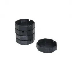 İbico ( 8 Gen & Plastik ) ( Mat Siyah ) Küllük ( Çap: 9.5cm & Derinlik: 2.3cm)*10x25