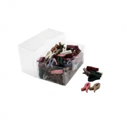 İbico ( Şk-450 ) ( Plastik ) ( Renkli Lale ) ( 100pcs ) Eşarp Şal Klipsi*30