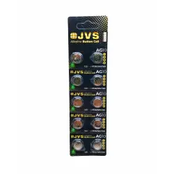Jvs Ag10 1.5v Lr1130 Saat Pili 10lu Kart*400