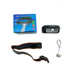 Led Charge Headlamp ( Usb Şarjlı ) Kafa Lambası Fener ( Oynar Başlı )*300