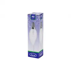 Locol Frosted Ca35 ( 40w ) ( E14 ) ( Şeffaf & Kıvrık ) ( Sarı Renk ) Mum Ampul*10x10