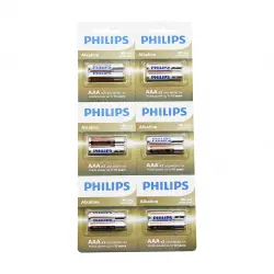 Phılıps ( Alkaline İnce & Aaa & 1.5v ) Pil ( 12pcs= 2li X 6 )*1x24