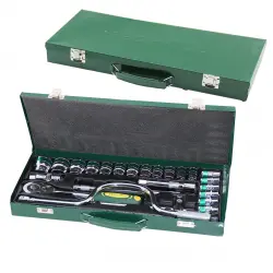 Tech-tul Tt-106 Mırror ( 24pcs ) Lokma Seti ( Metal Çantalı )*1
