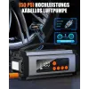 Pro Akü Takviye Şarj Cihazı 10000 Mah Akü Takviye Cihazı Akü Şarj Cihazı Lastik Şişirme Pompası 4in1 Jump Starter